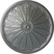 Ekena Millwork Brontes Ceiling Medallion (Fits Canopies up to 3 5/8"), Hand-Painted Platinum, 25 1/2"OD x 5 1/2"P CM25BRPLS - alternate 1